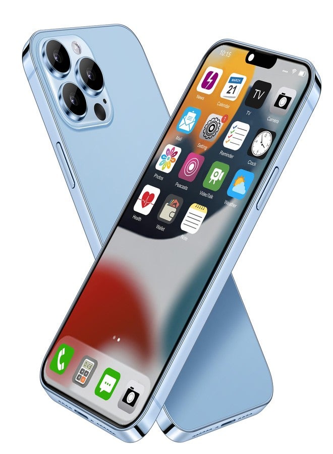 Mearar Dummy Fake Phone Model, Looks Like The Real Phone Compatible with Phone 13 Pro max, for Cell Phone Store Display or Send a Toy Phone 13 Promax for Kids (Blue Colorscreen) - Image 1
